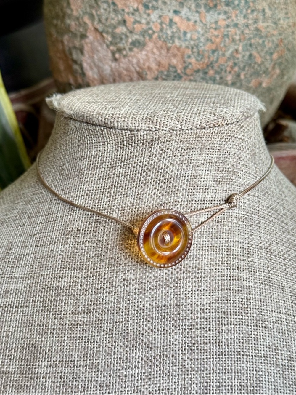 Grunge Button Choker
